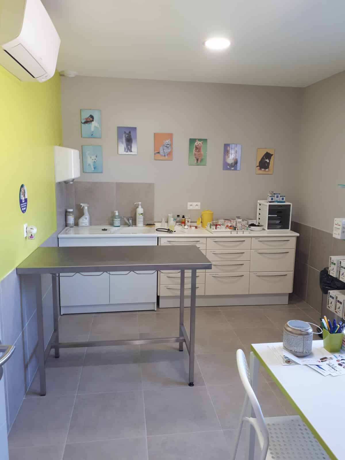 salle-de-soins-chats Construction clinique vétérinaire dans la Drôme